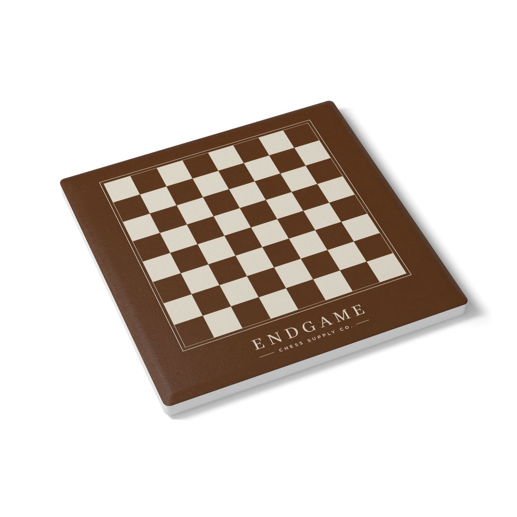 Endgame Chessboard Coaster – Brown