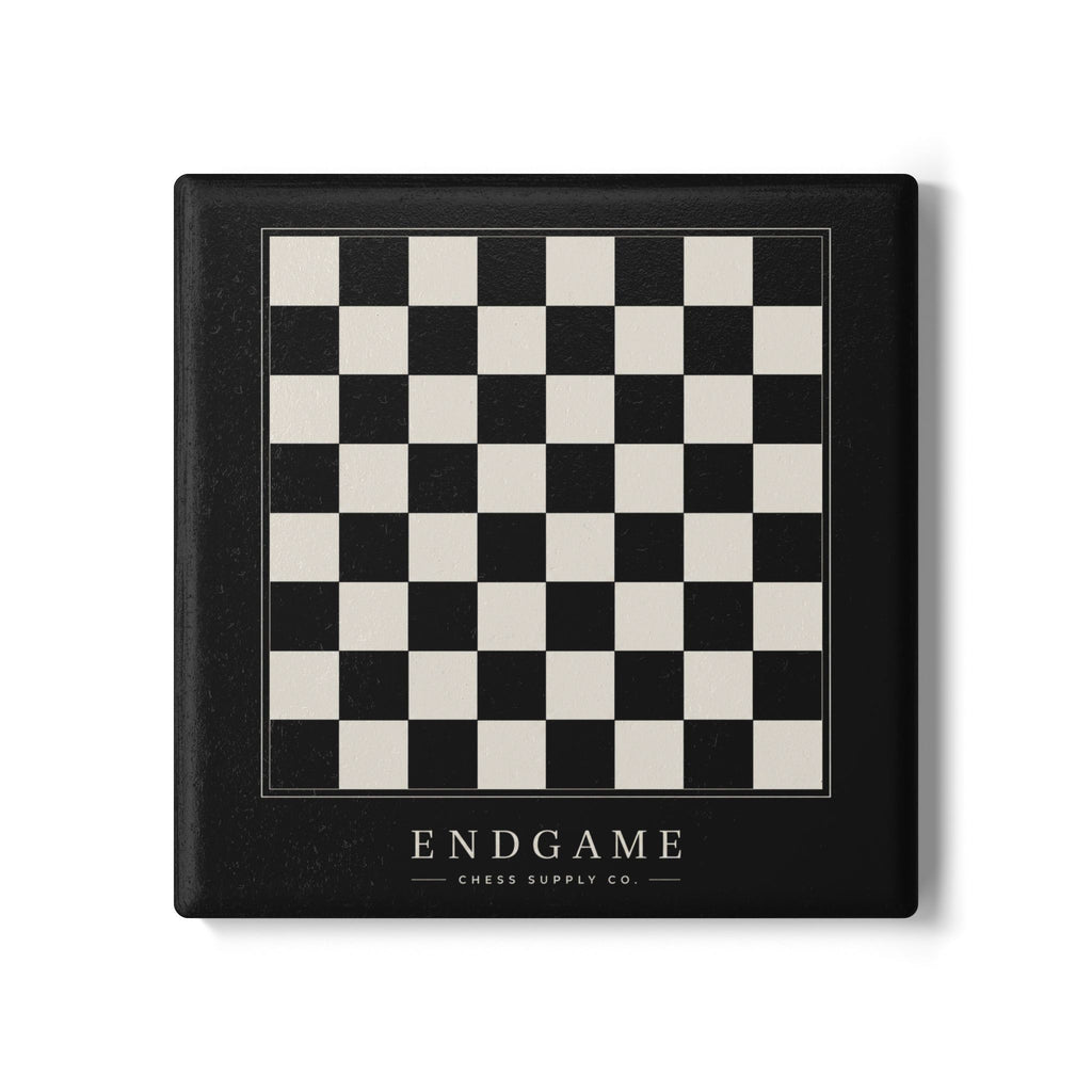Endgame Chessboard Coaster – Black