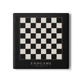 Endgame Chessboard Coaster – Black