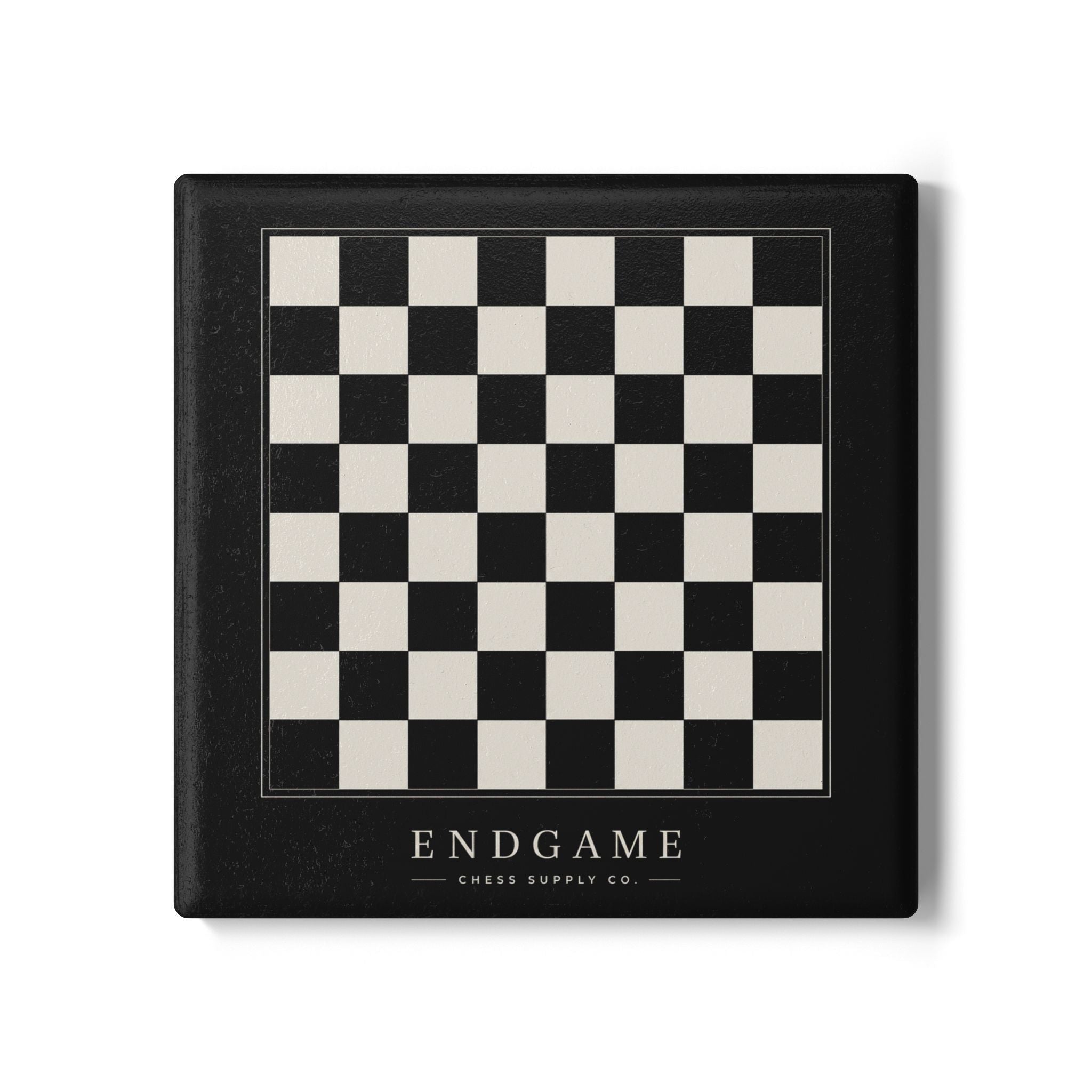 Endgame Chessboard Coaster – Black