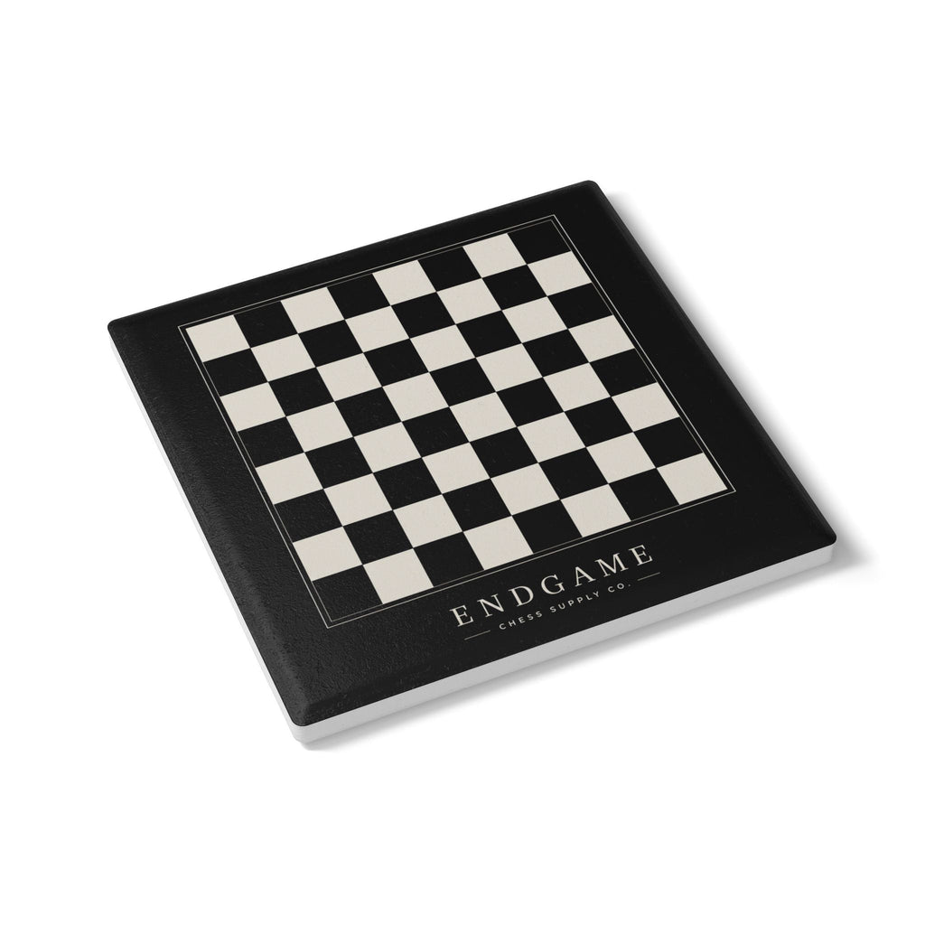 Endgame Chessboard Coaster – Black