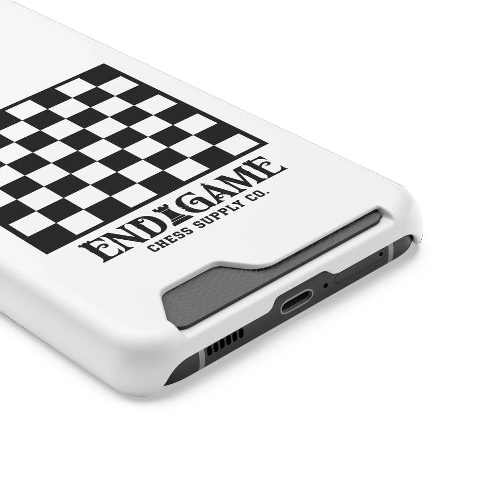 Endgame Checkerboard Card Holder Phone Case
