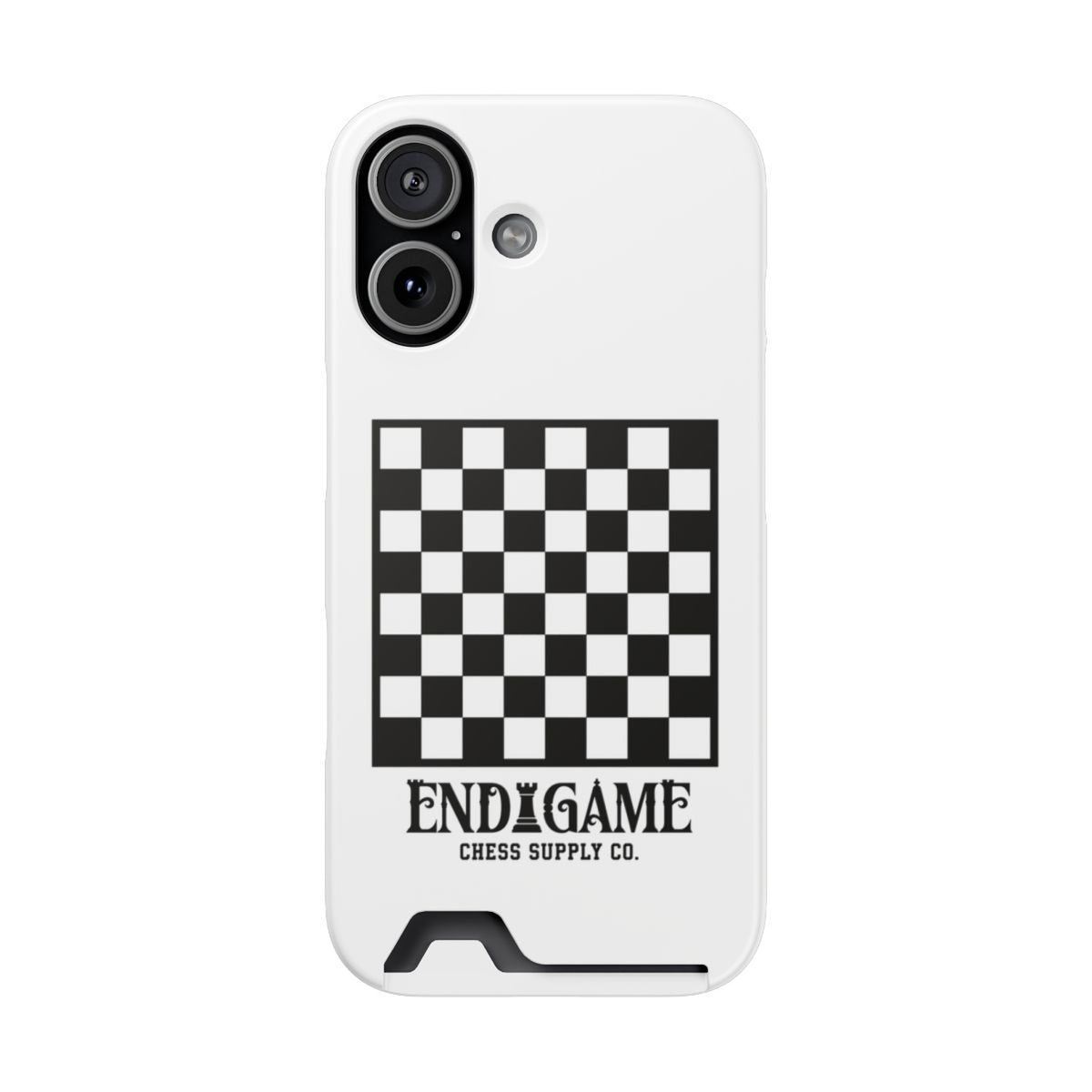 Endgame Checkerboard Card Holder Phone Case