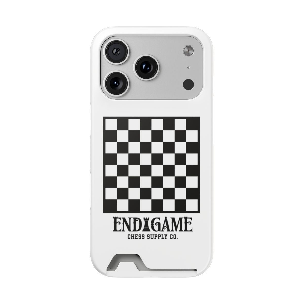 Endgame Checkerboard Card Holder Phone Case