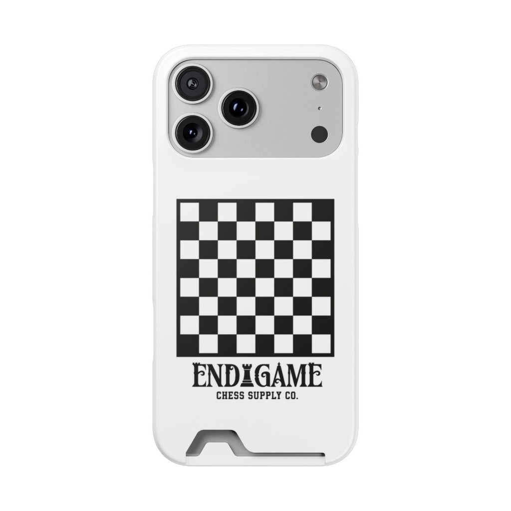 Endgame Checkerboard Card Holder Phone Case