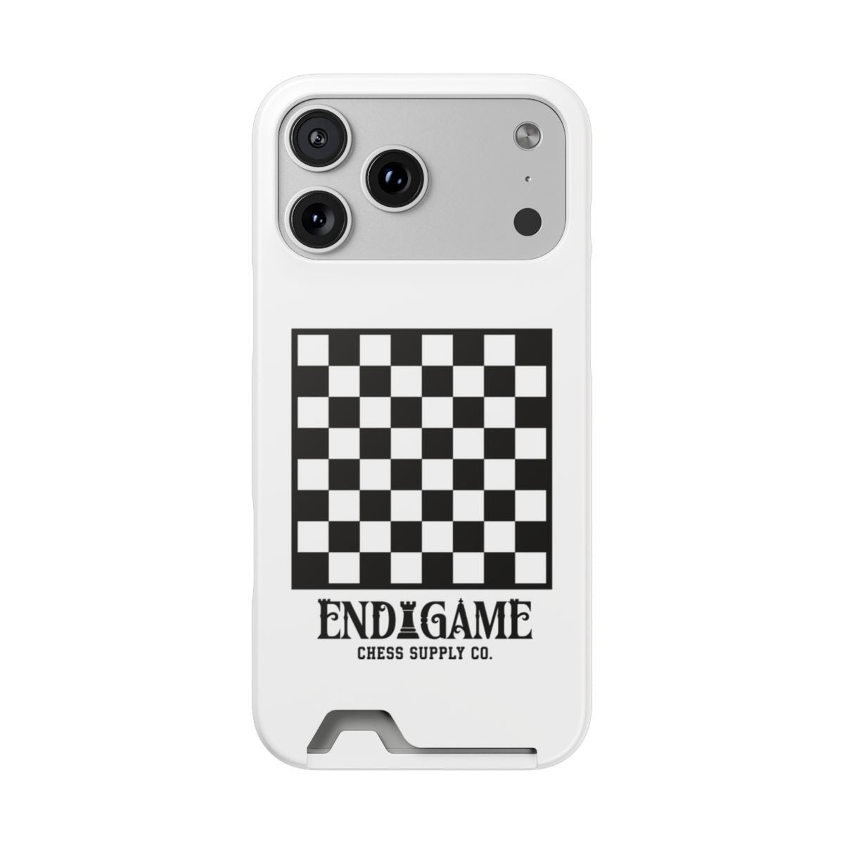 Endgame Checkerboard Card Holder Phone Case