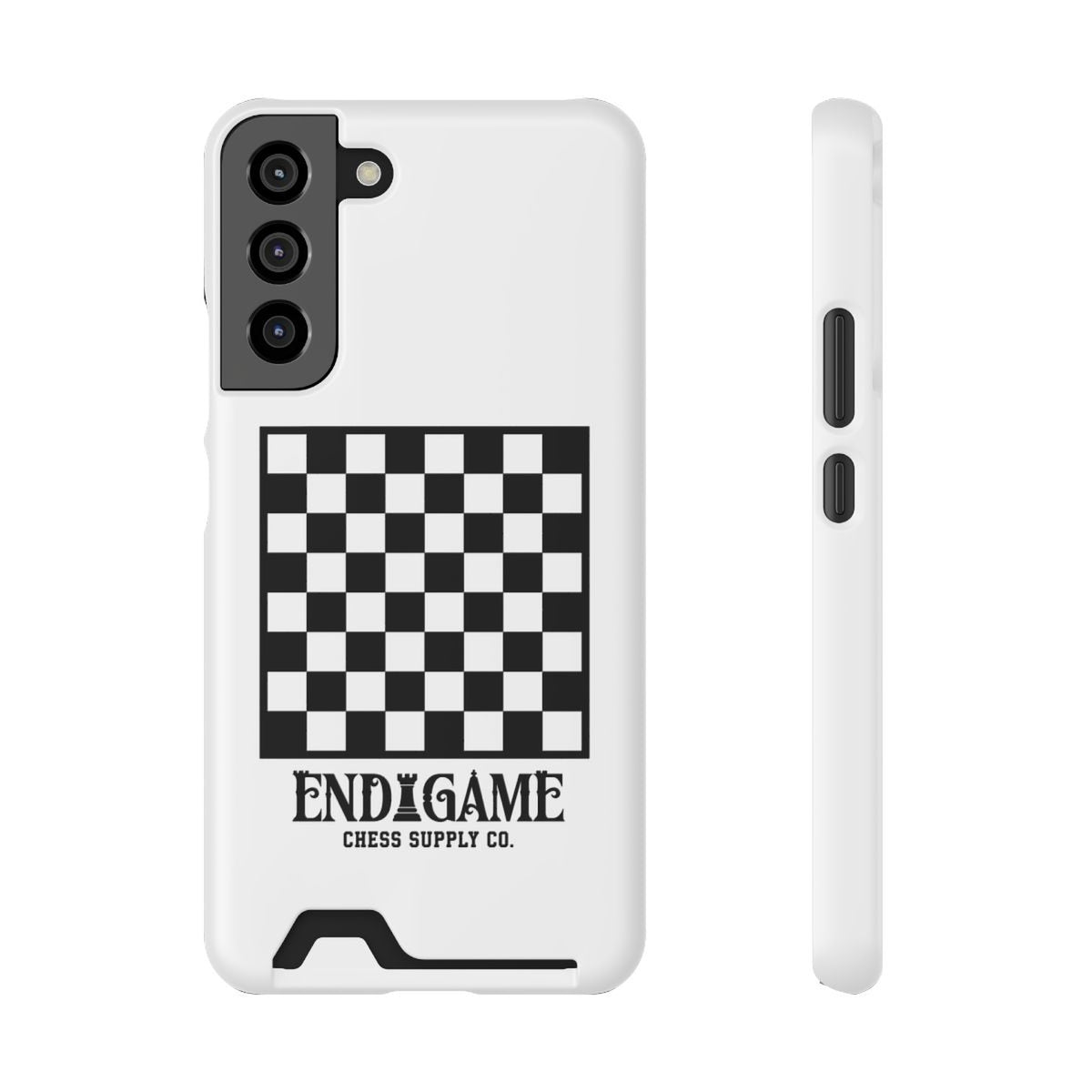 Endgame Checkerboard Card Holder Phone Case