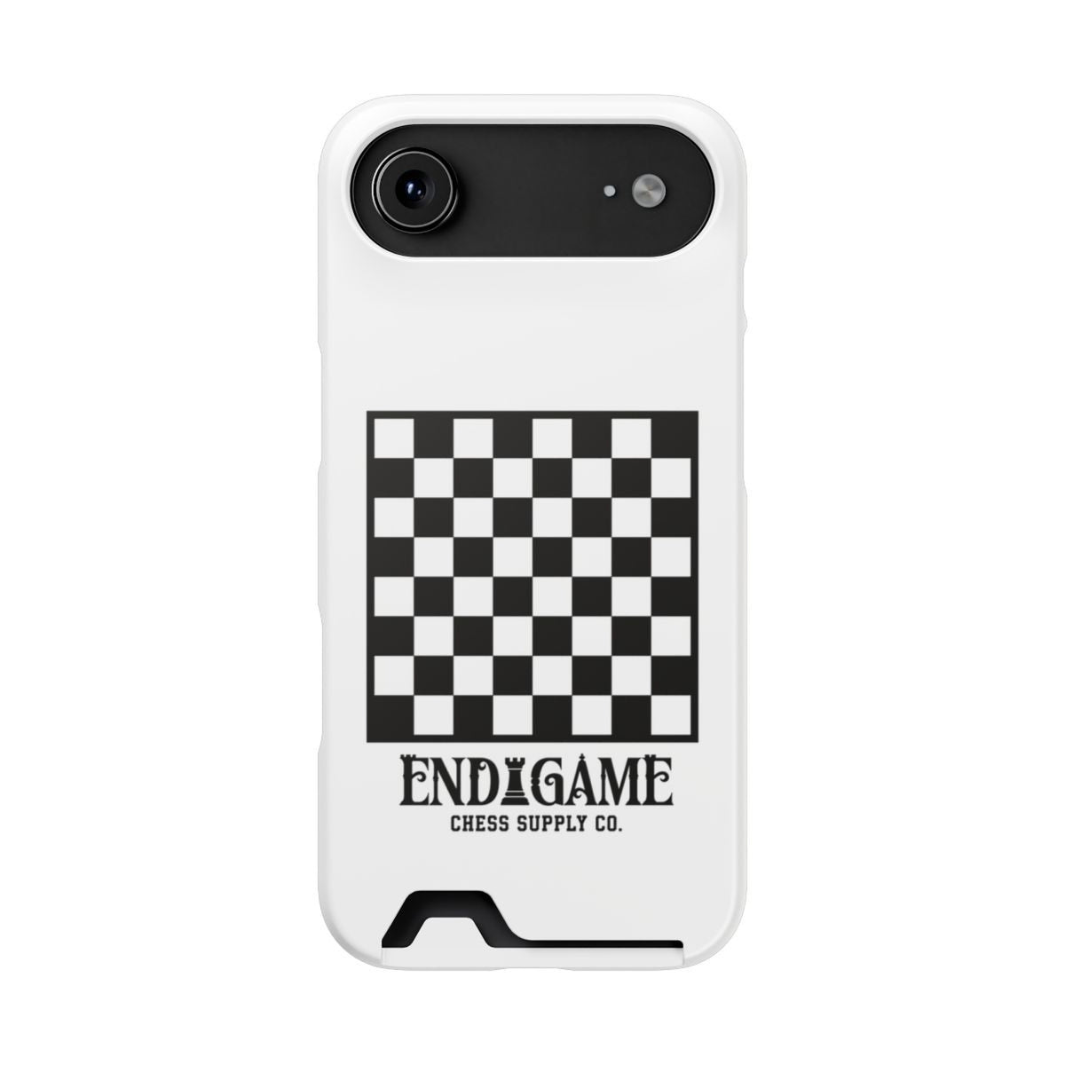 Endgame Checkerboard Card Holder Phone Case